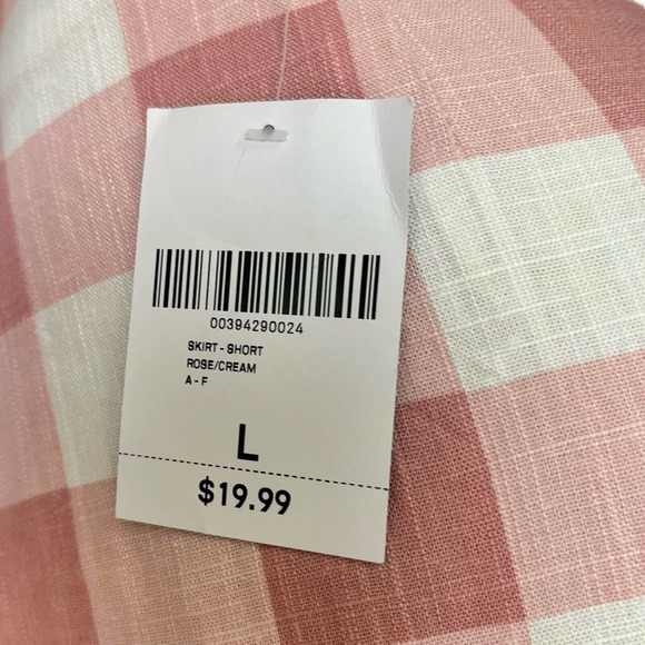 Forever 21 Gingham Mini Skirt Straight Fit Woven Casual - Picture 5 of 6